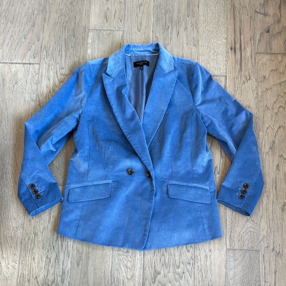 Talbots Double Breasted Corduroy Blazer Size 12P - Picture 5 of 14